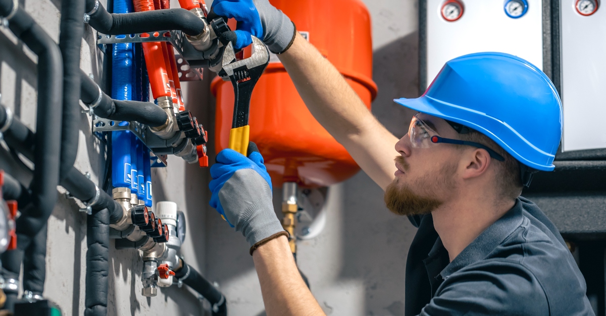 SLW Plumbing & Heating engineer at work in a residential property